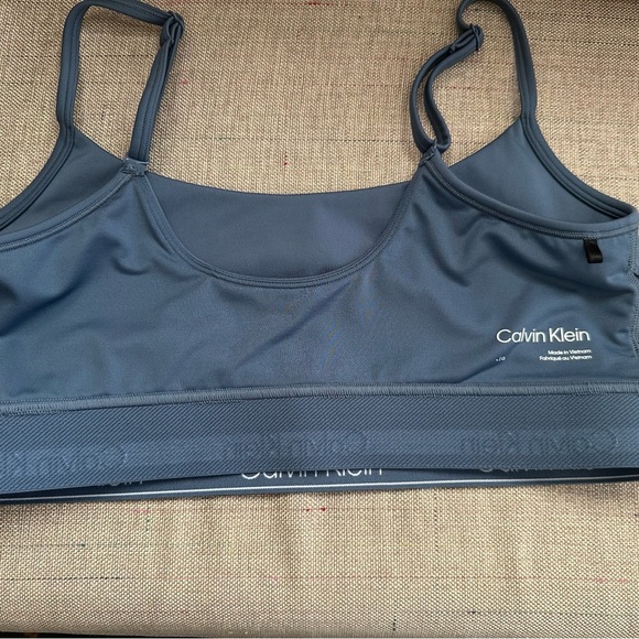 Calvin Klein Blue Bralette size large - Picture 4 of 5